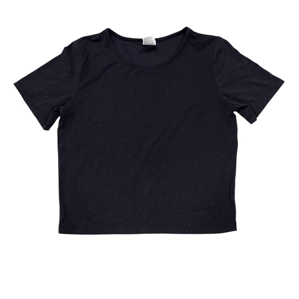 all in motion Black Women’s Short Sleeve Crewneck Tee Top Workout Size Medium